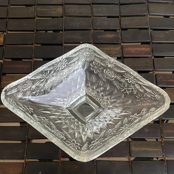 💕Vintage Indiana Glass , Pineapple & Floral Design - Picture 4 of 7